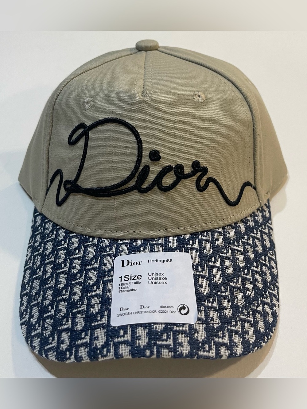 Beige Christian Dior Hat